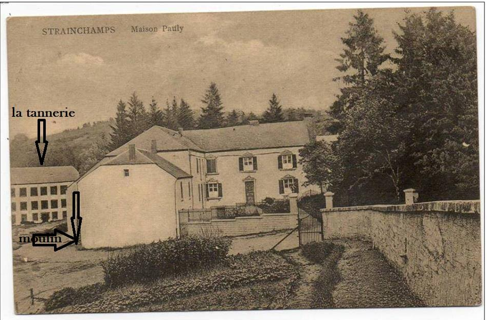 Vieille photo du bâtiment du Vieux Moulin